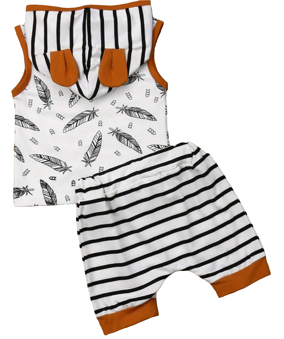 Boy two piece stripe set
