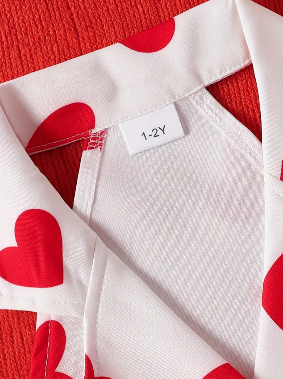 Girls Heart two piece skirt set
