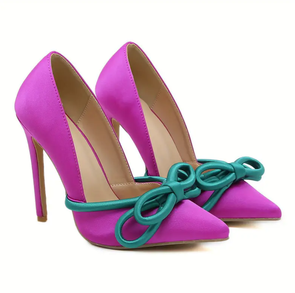 Women's bow tie stilettos