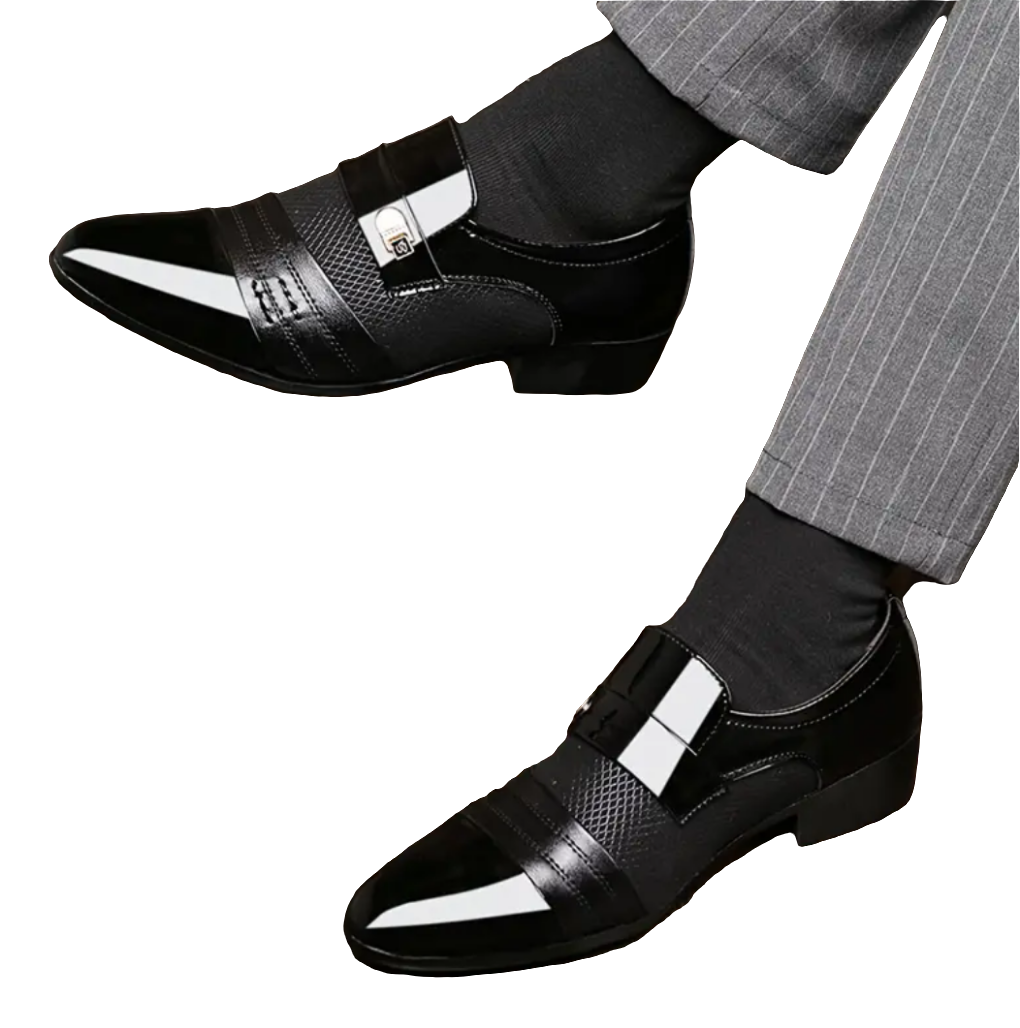 Men's black dress shoes