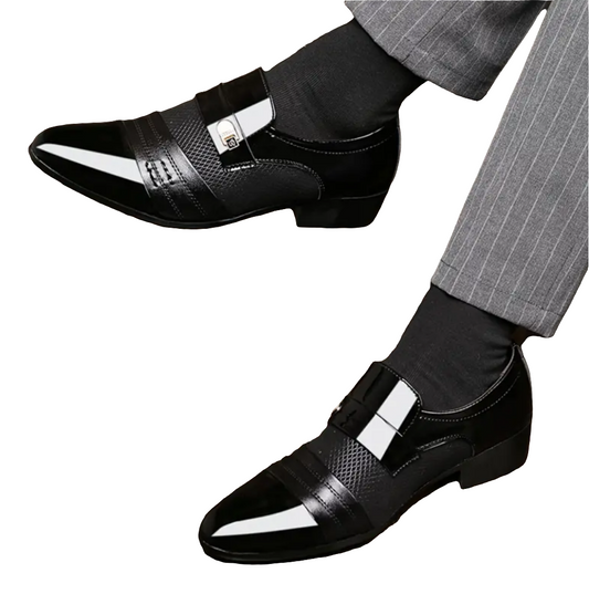 Men's black dress shoes