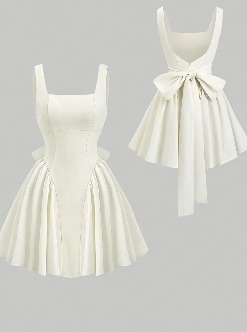 Flare and bowtie dress