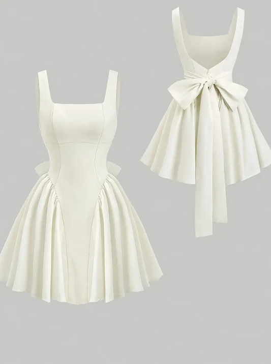 Flare and bowtie dress