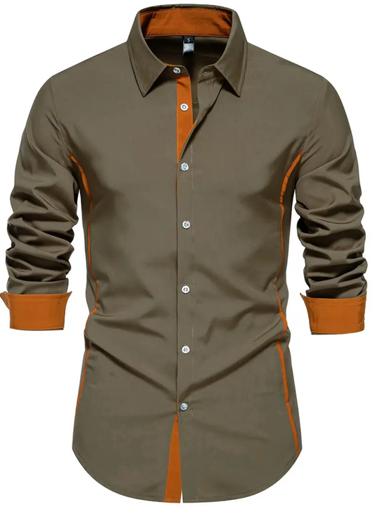 Men's casual long sleeve shirt