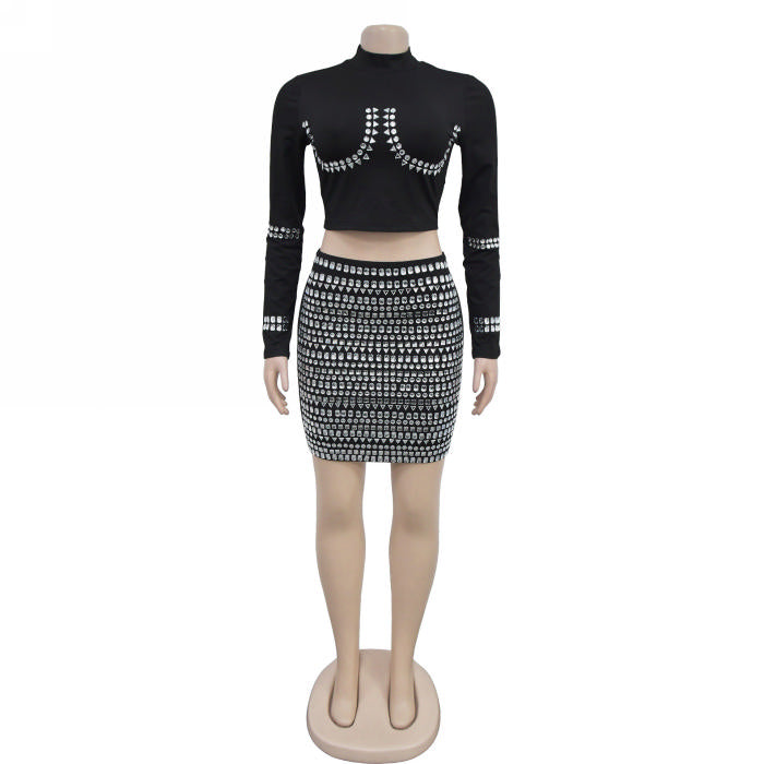 Two piece gem set