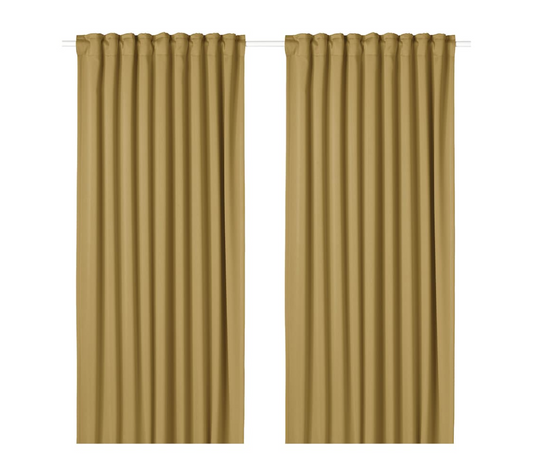 Black-out curtains (57x84")