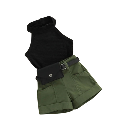 Girl three piece shorts srt